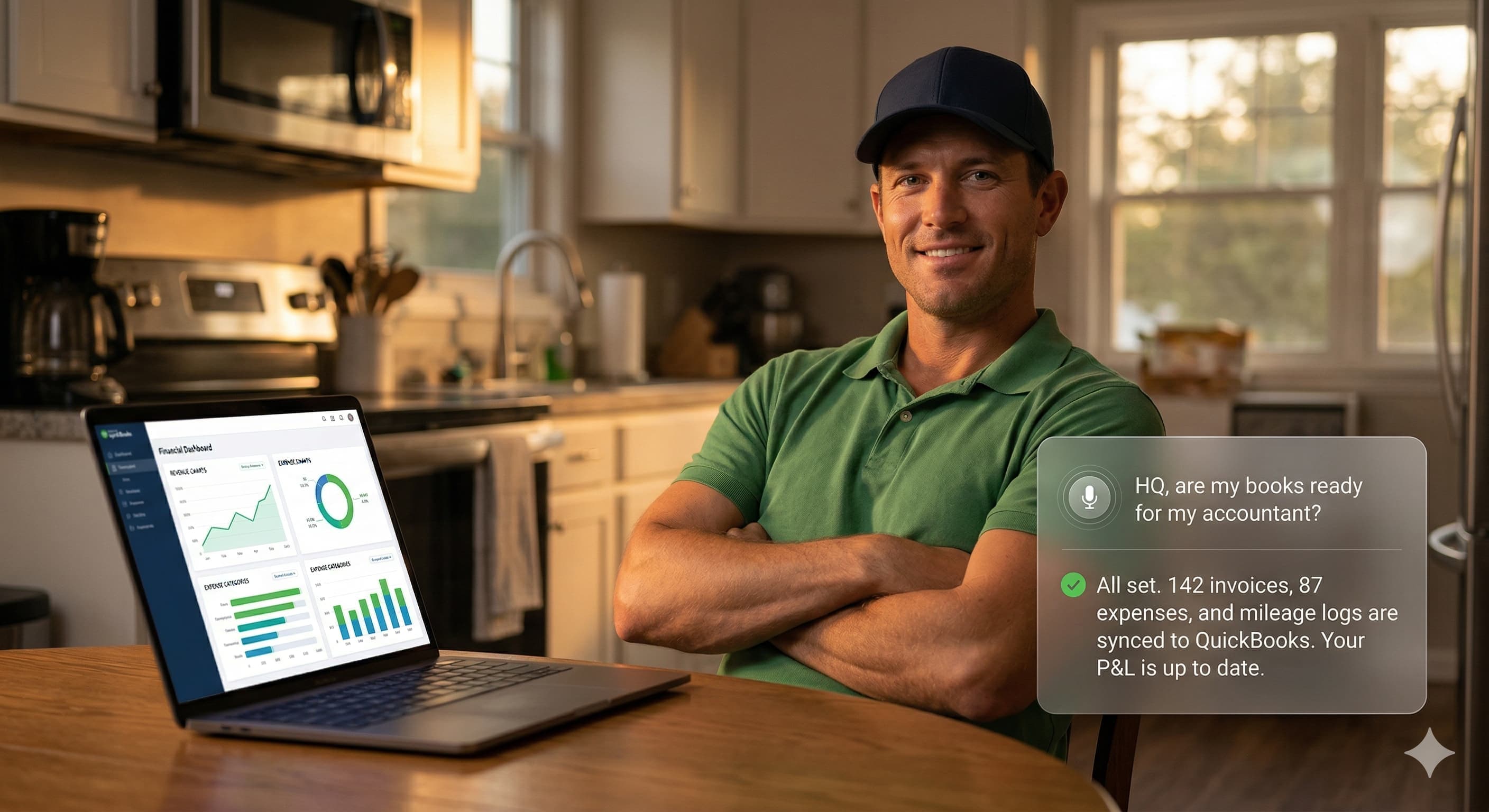 End of month — your books are already done