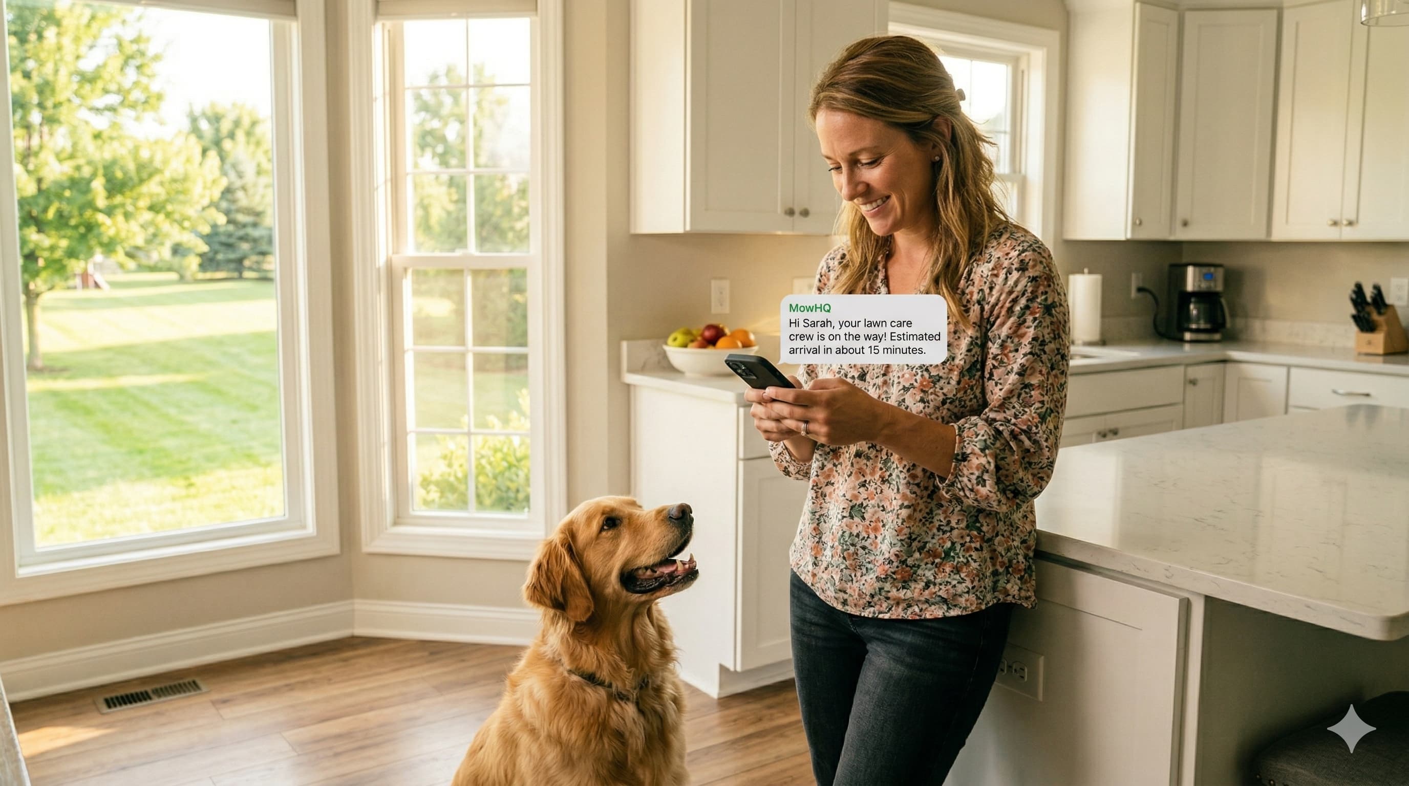 Your customer gets the message instantly