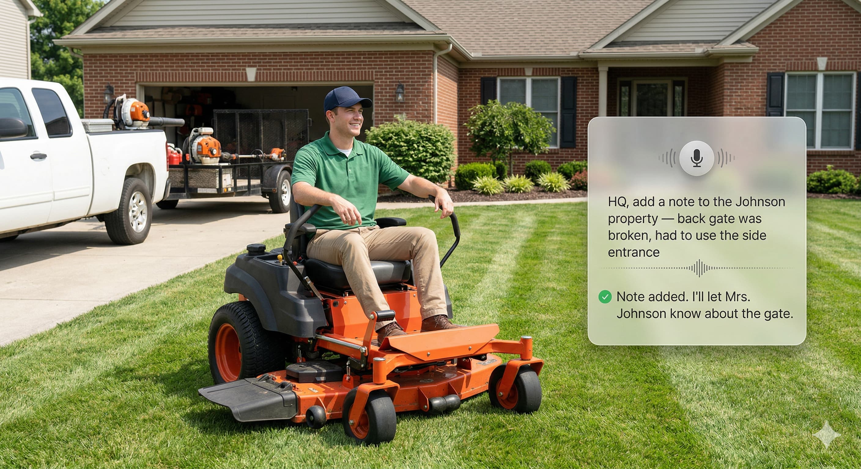 Add notes to any property by voice